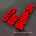 DINGYISIGN Wholesale Electronic Glowing Exterior Sign Led 3D Restaurant Signage Mini Acrylic Letter For Wall